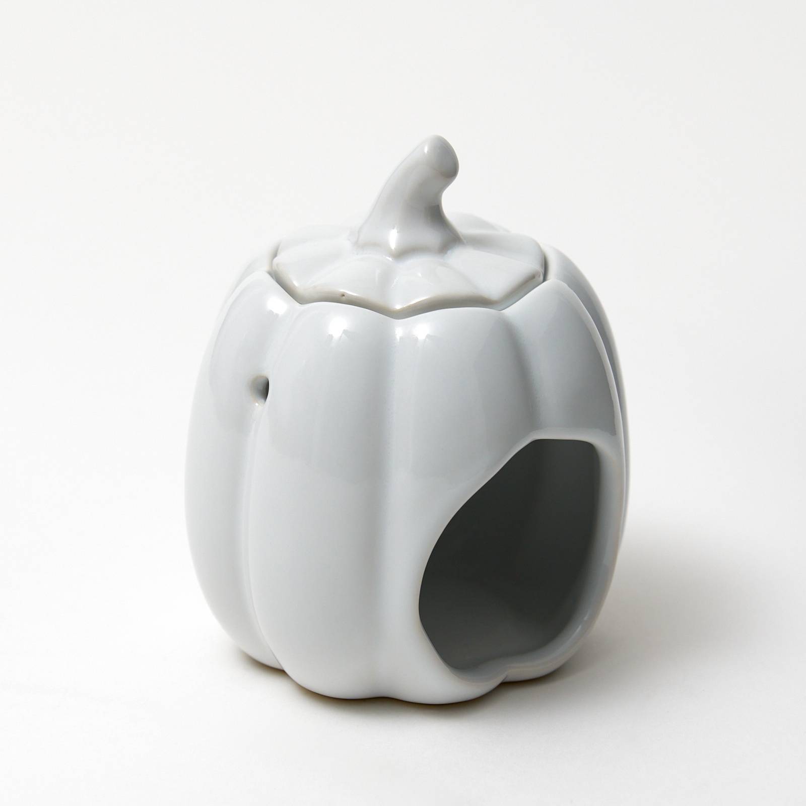 12493 Ceramic Pumpkin Burner - White