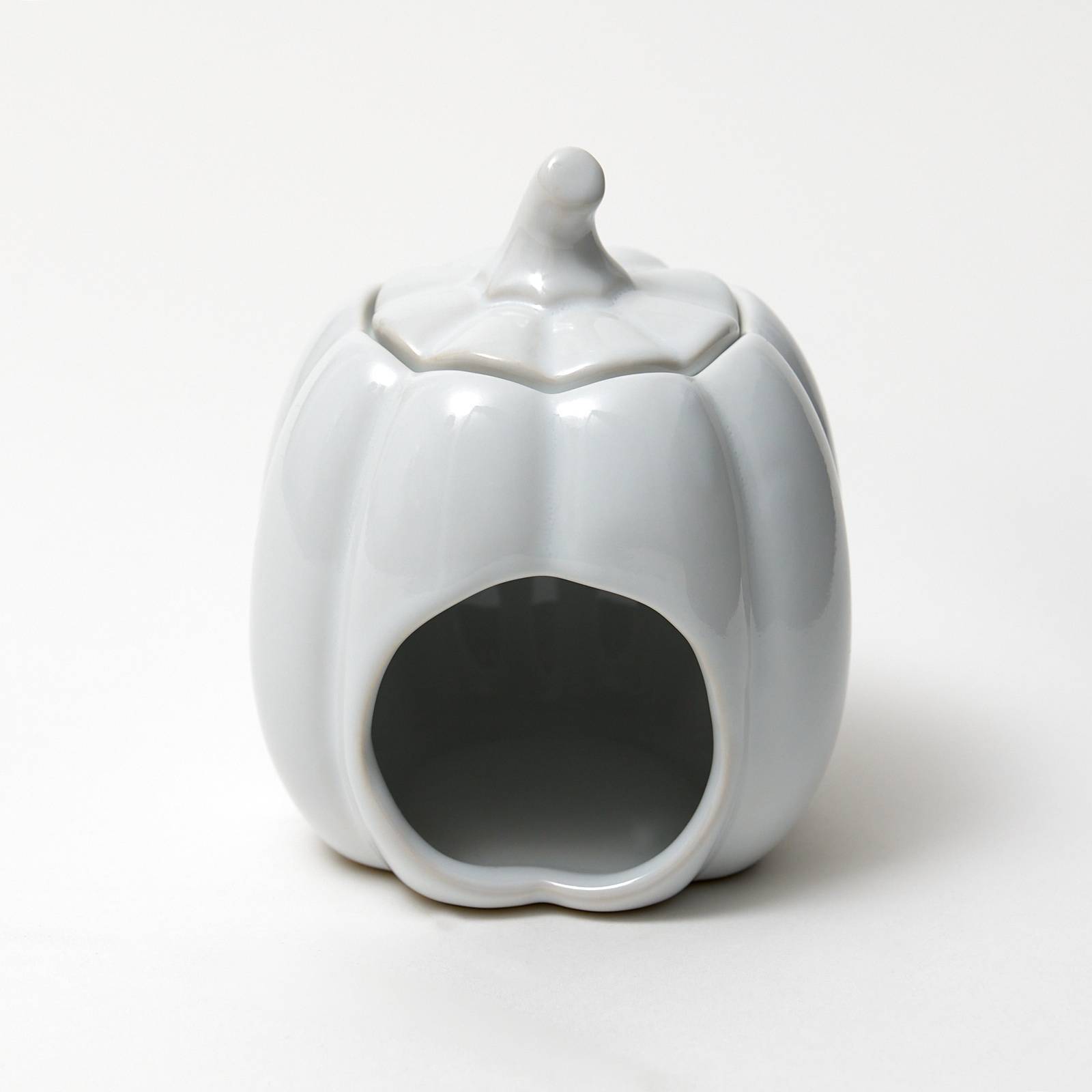 12494 Ceramic Pumpkin Burner - White
