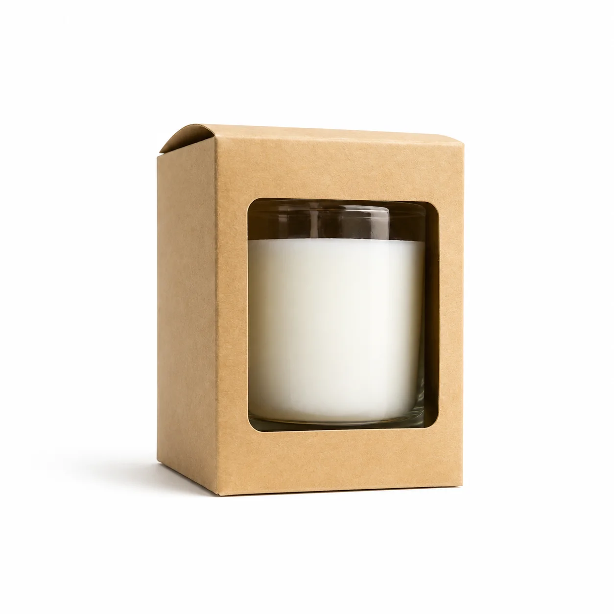 20cl Kraft Candle Box with Window 20cl Kraft Candle Box with Window