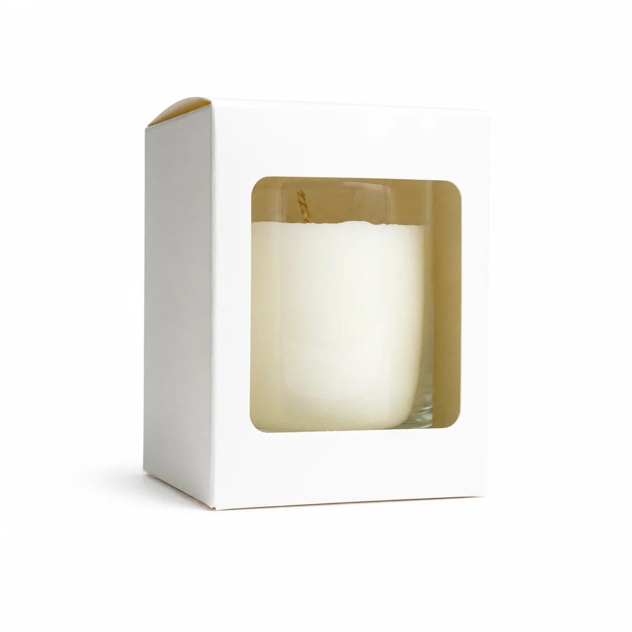 20cl White Candle Box with Window 20cl White Candle Box with Window
