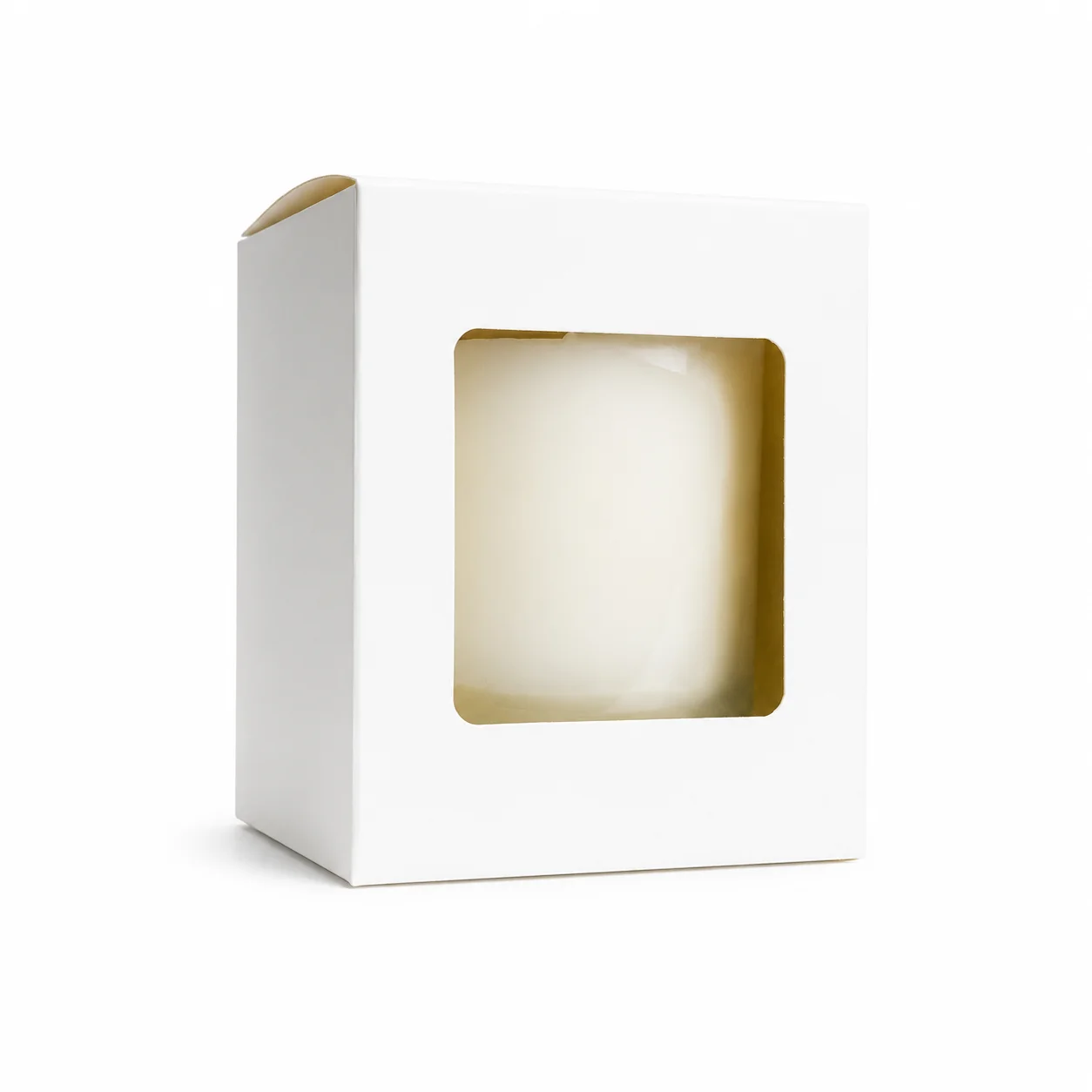30cl White Candle Box with Window 30cl White Candle Box with Window