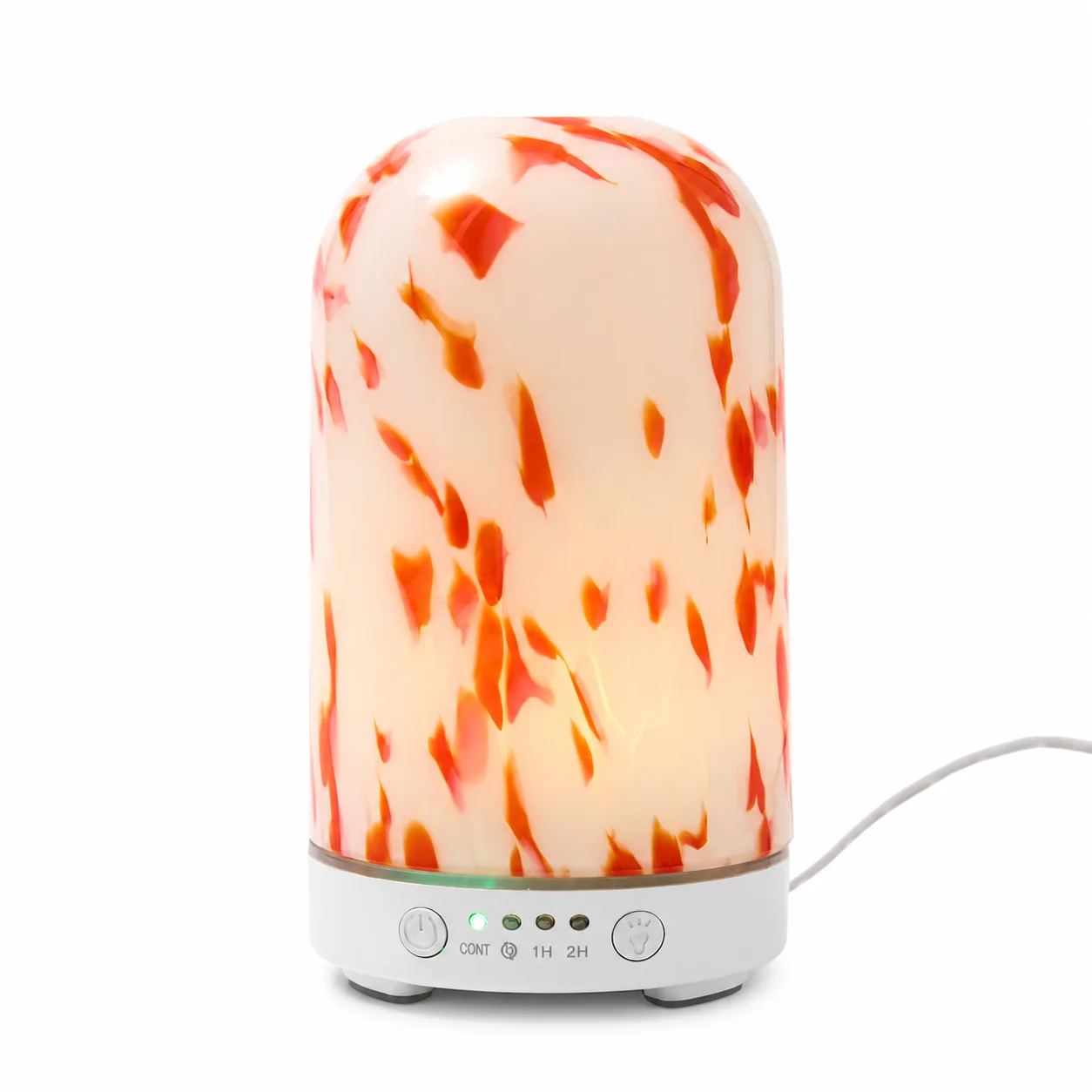 Orange Confetti Glass Electric Aroma Diffuser Orange Confetti Glass Electric Aroma Diffuser