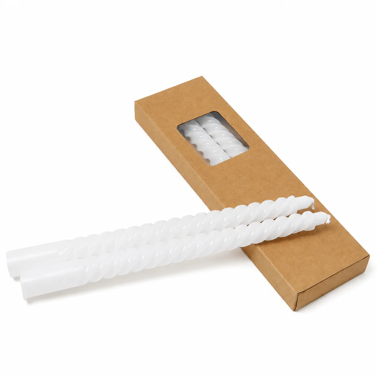 White Twisted Candles White Twisted Candles