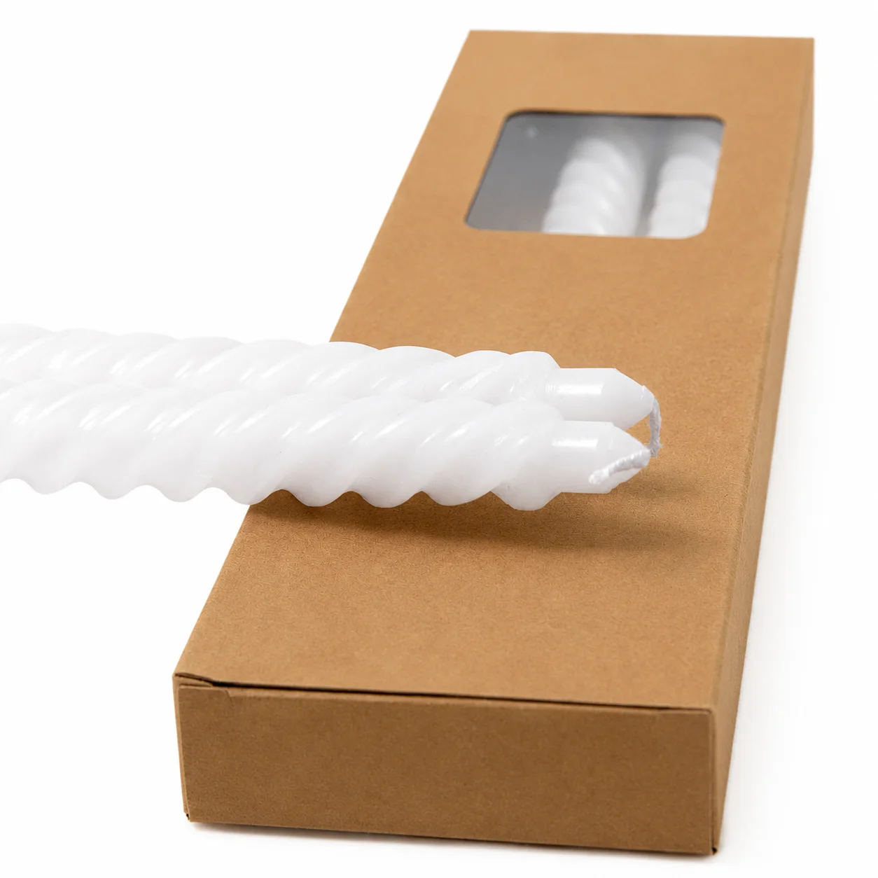 White Twisted Candles White Twisted Candles