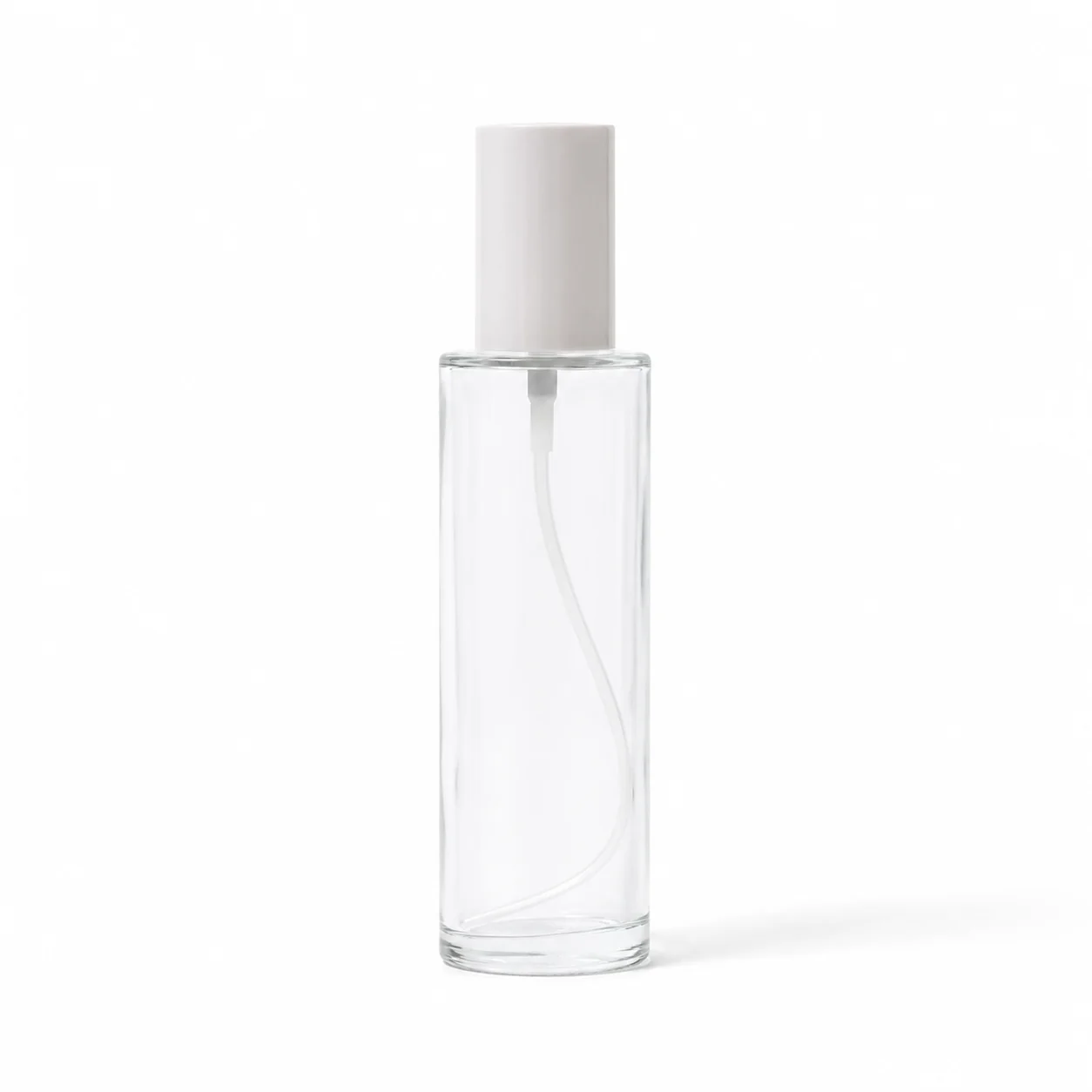 100ml Clear Glass Bottle with White Pump & Lid 100ml Clear Glass Bottle with White Pump & Lid