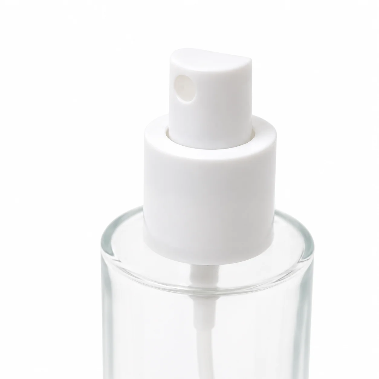 100ml Clear Glass Bottle with White Pump & Lid 100ml Clear Glass Bottle with White Pump & Lid