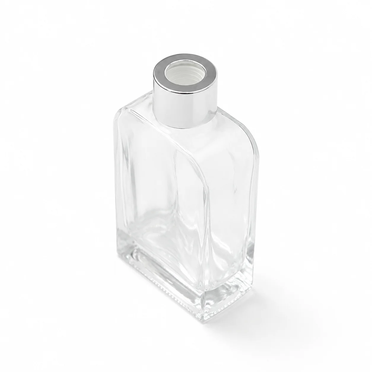 100ml Clear Short Square Curved Diffuser Bottle 100ml Clear Short Square Curved Diffuser Bottle