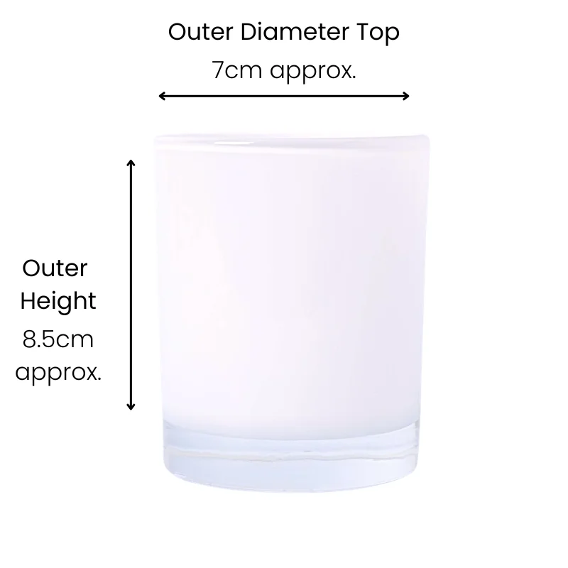 Karen 20cl Gloss White Candle Glass Karen 20cl Gloss White Candle Glass
