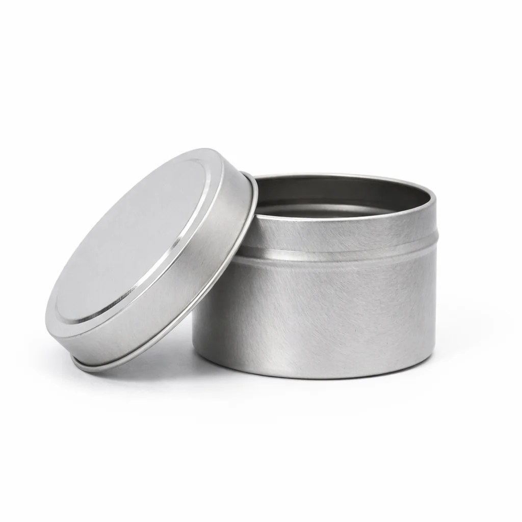 12cl Silver Candle Tins 12cl Silver Candle Tins
