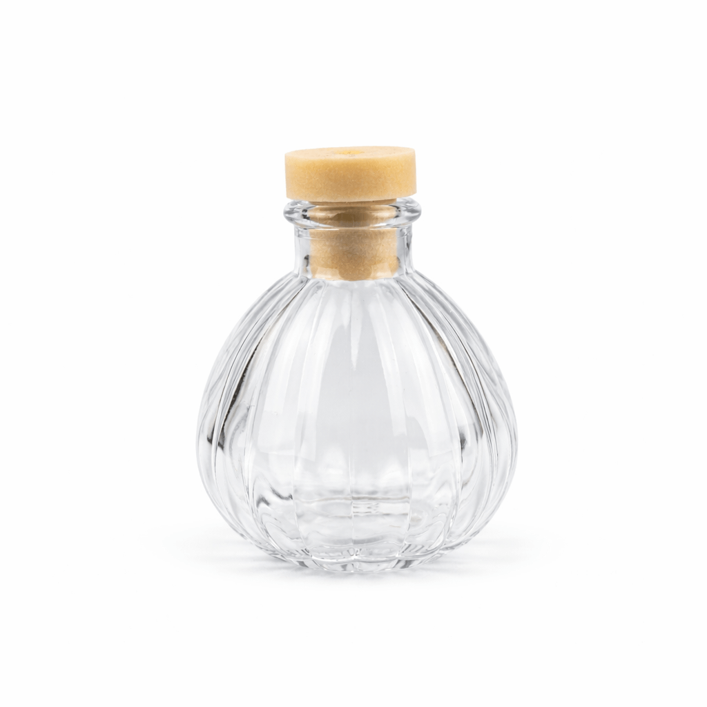 DIFFGLASS034 100ml Bevelled Round Clear Diffuser – Box of 6