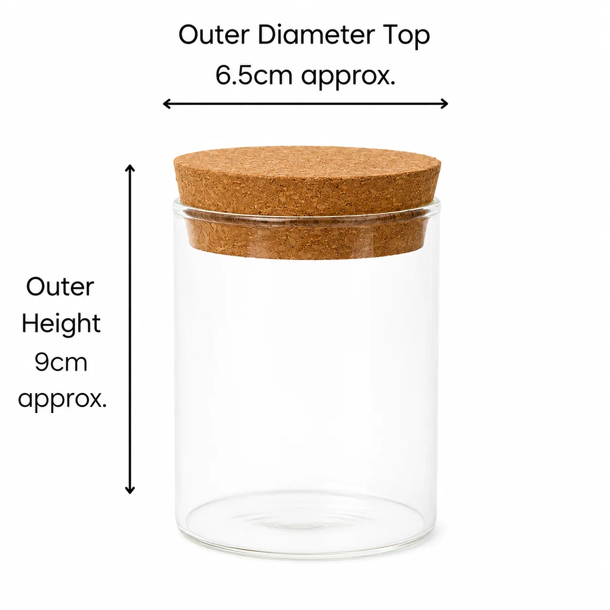 20cl Flat Cork Glass Jar 20cl Flat Cork Glass Jar