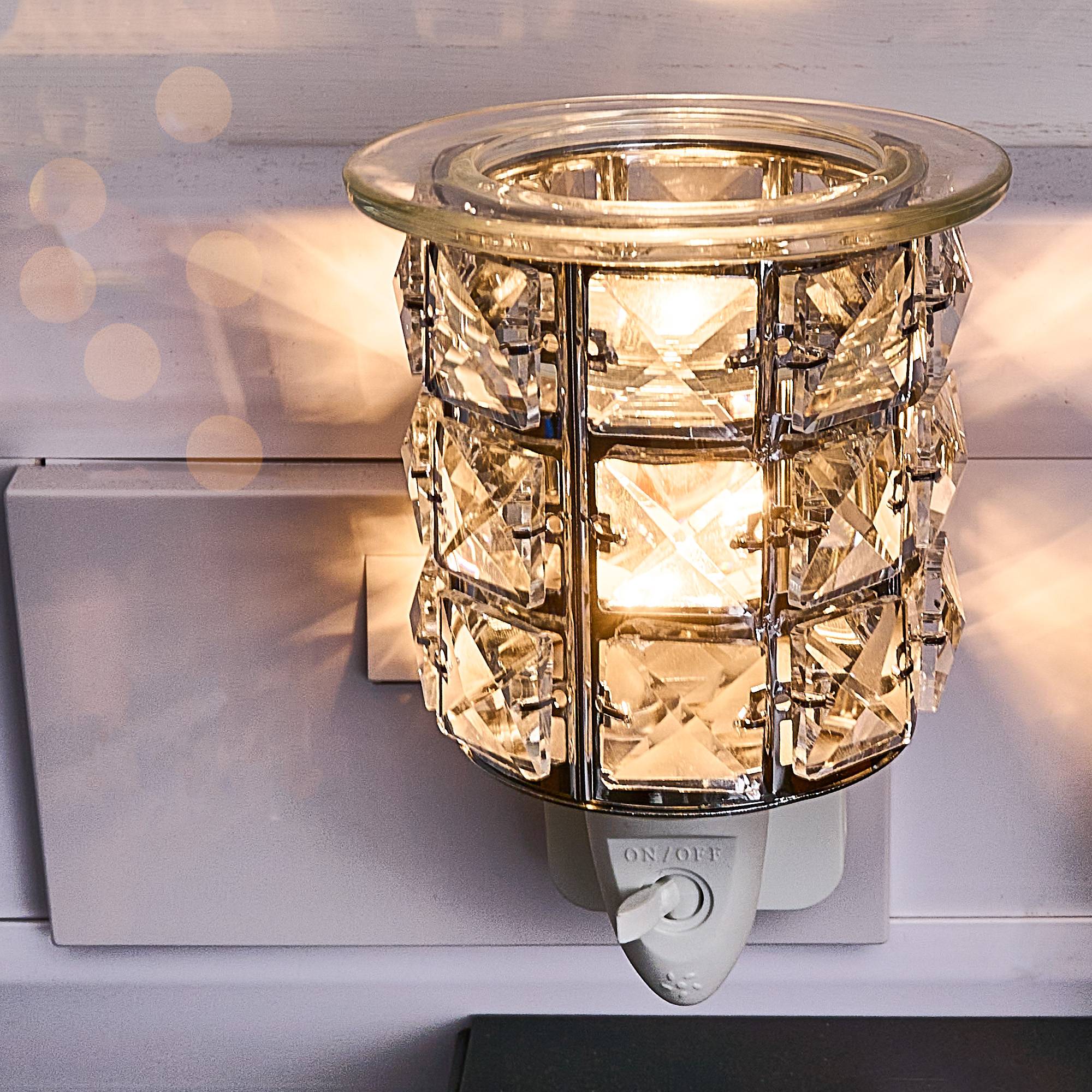 10781 Wax Warmer Square Crystals Plug-In