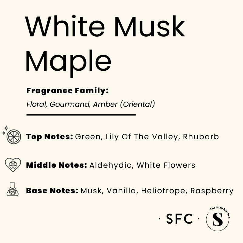 White Musk And Maple Fragrance Oil White Musk & Maple Fragrance Oil