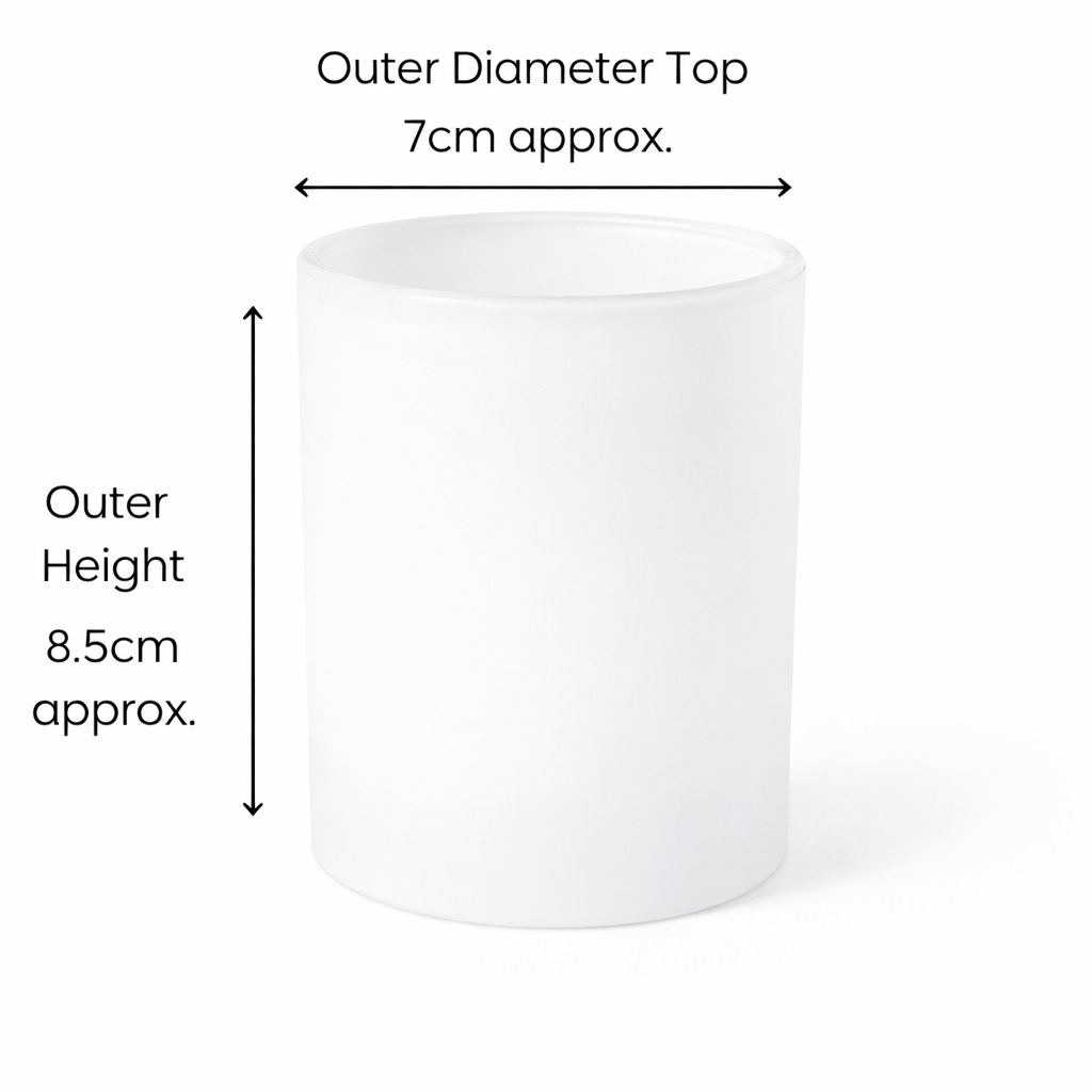 20cl matte white glass 4