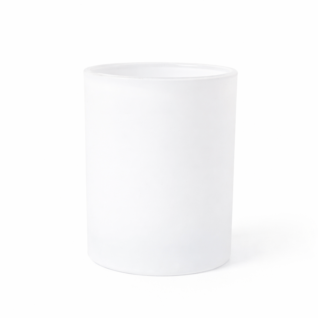 30cl white 2 30cl Matte White Candle Jar