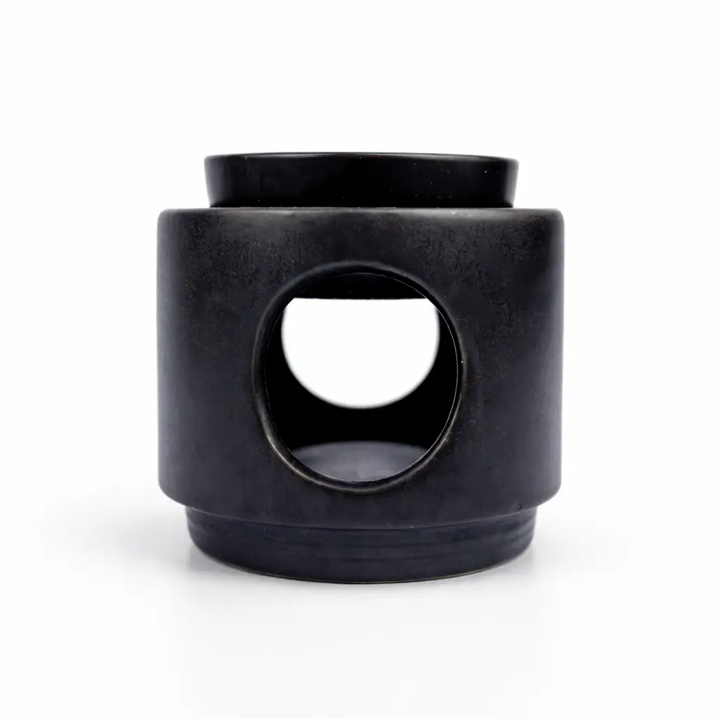 BURN049_1 Black Two-Piece Ceramic Burner