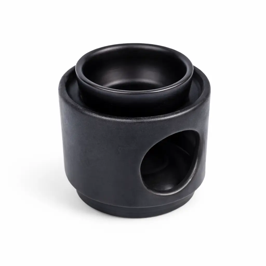 BURN049_2 Black Two Piece Ceramic Burner