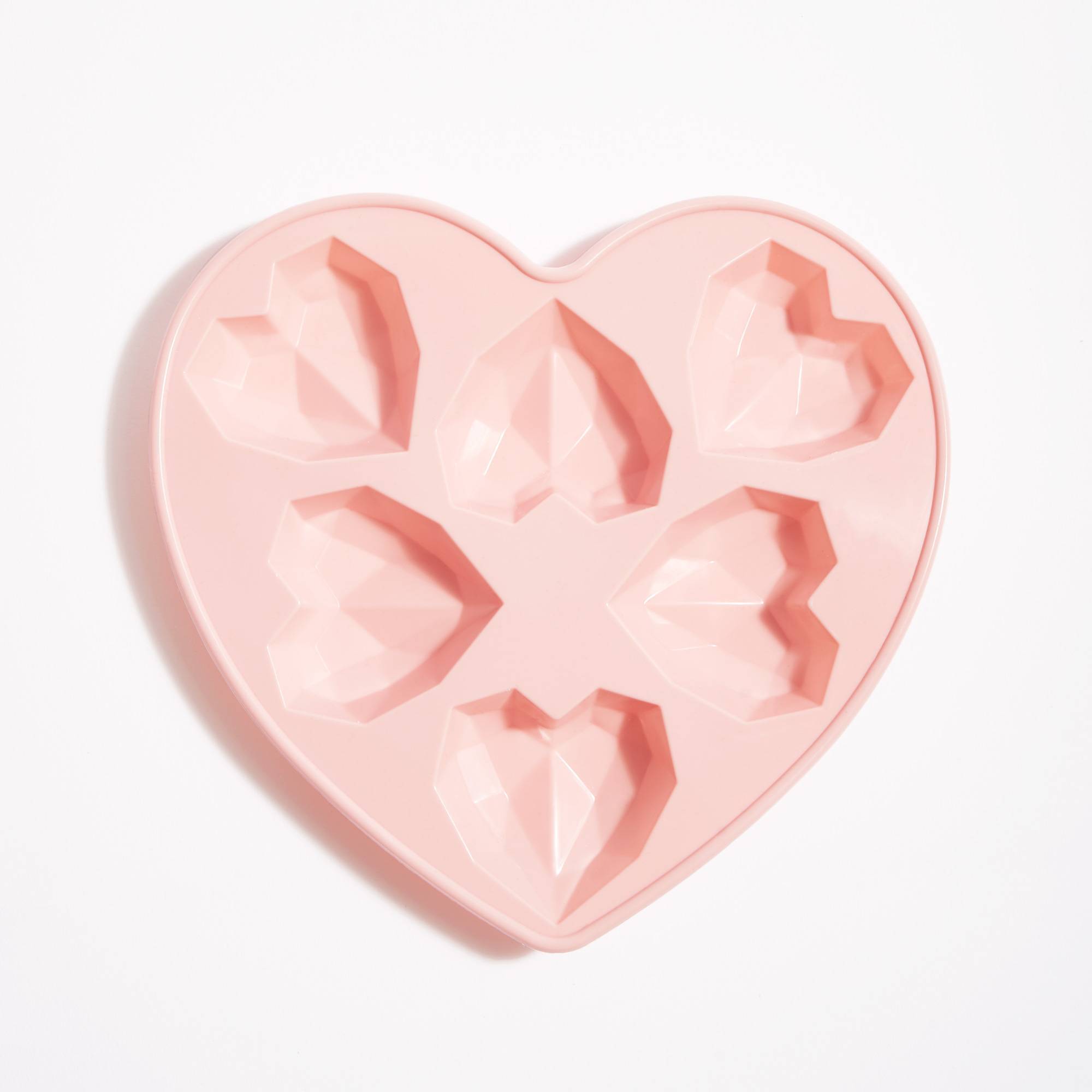 6651 Silicone 6 Cavity Geo Heart Mould
