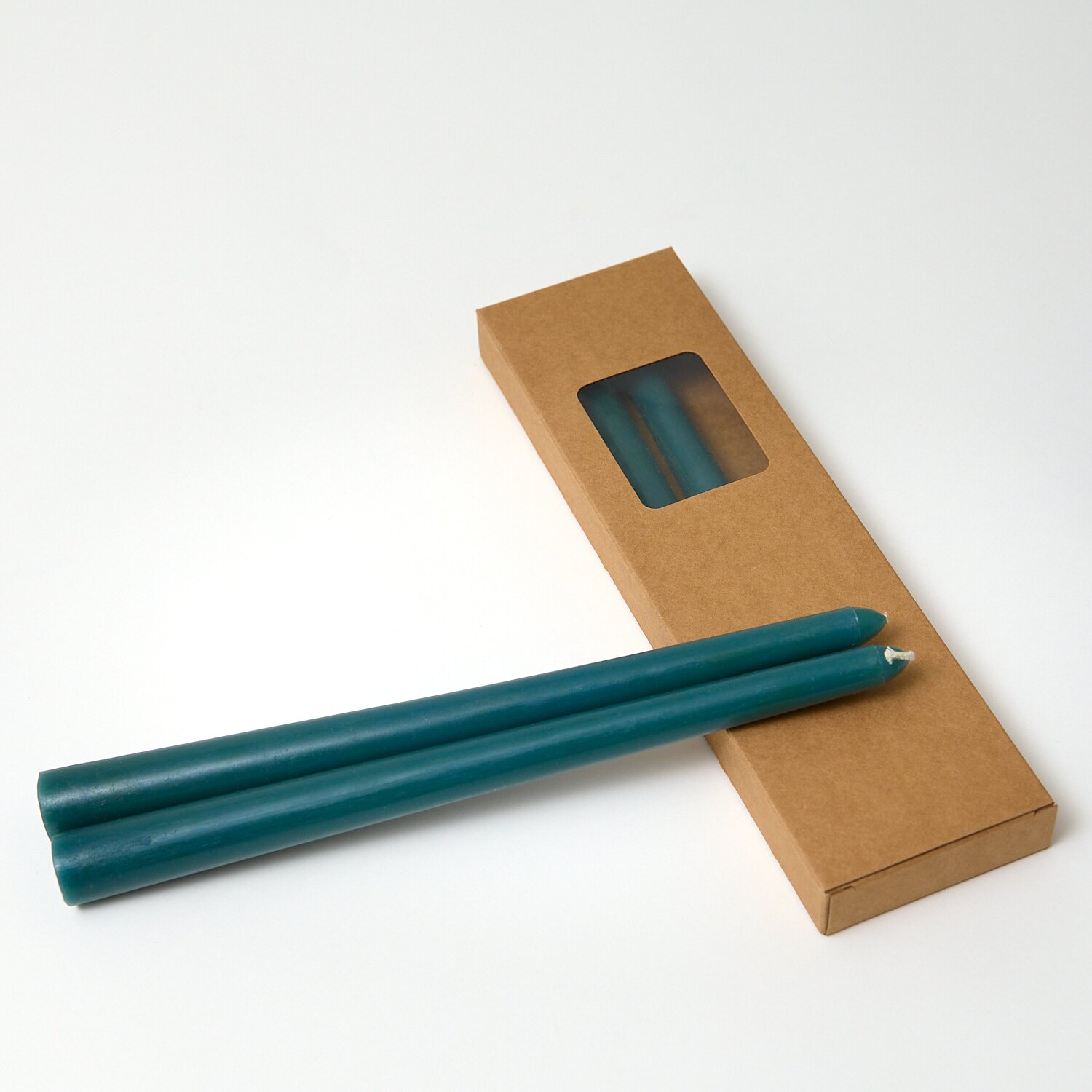 TCANDLES05_3_Web Green Taper Candles - Pack of 4