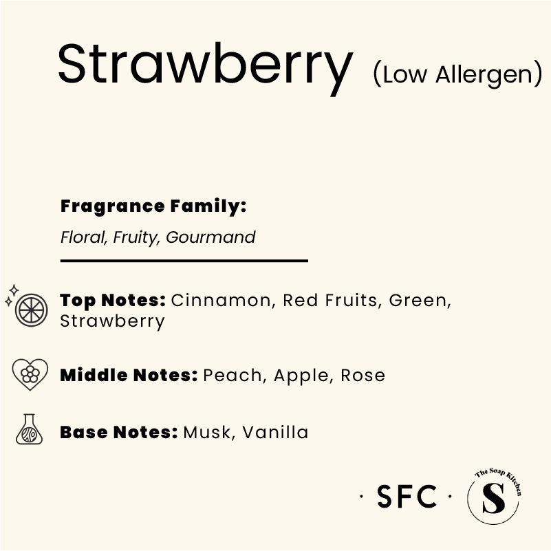 Strawberry Fragrance Oil Low Allergen Strawberry Fragrance Oil, Low Allergen
