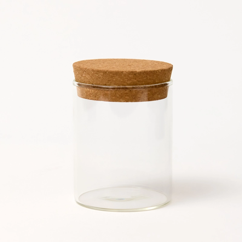 GLASS211_1_WEB 20cl Flat Cork Glass Jar