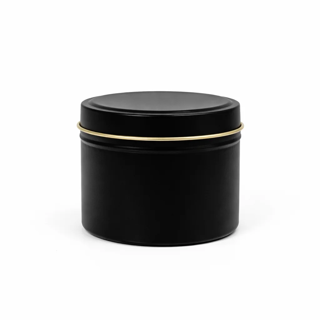 18cl Black Candle Tins 18cl Black Candle Tins