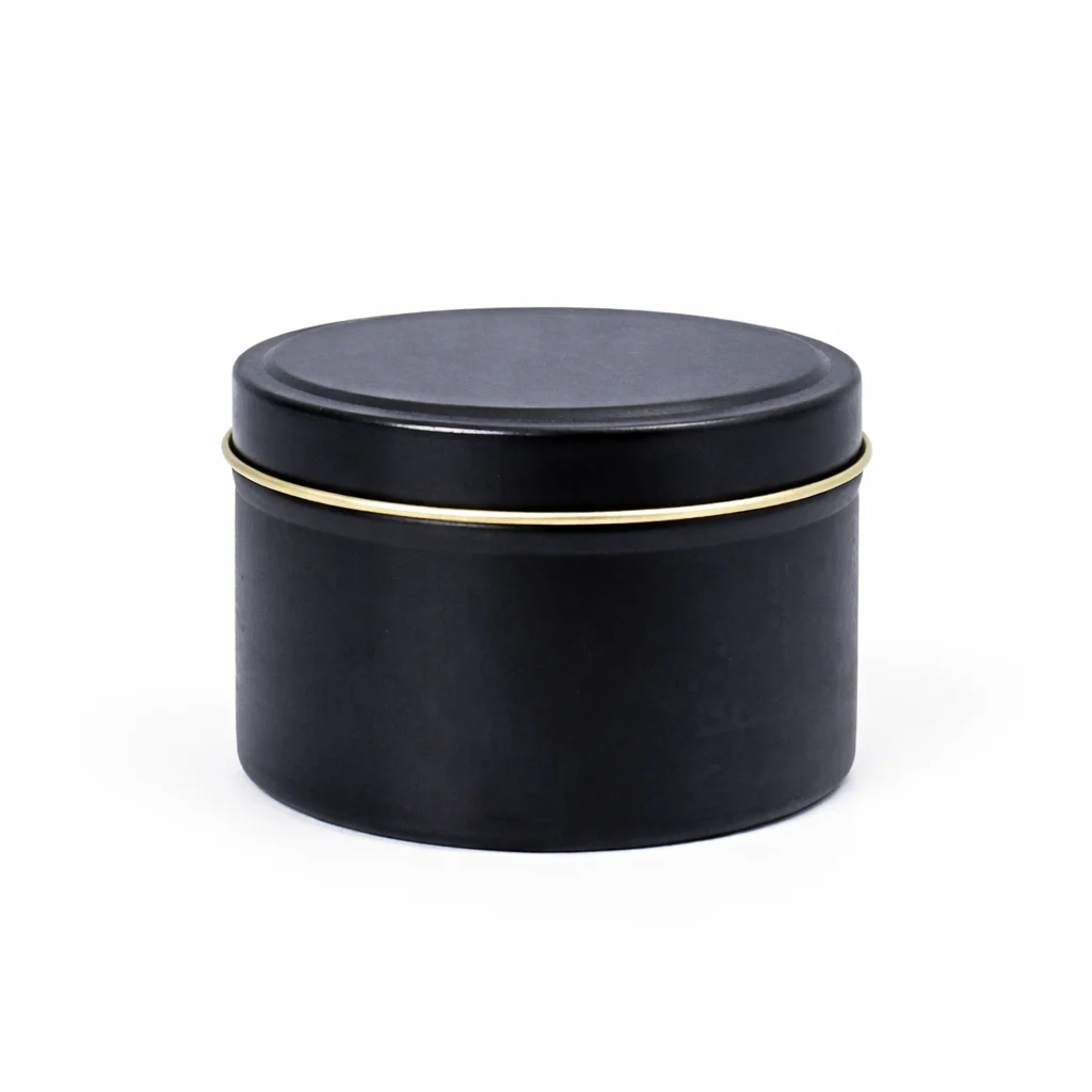 24cl Black Candle Tins 24cl Black Candle Tins