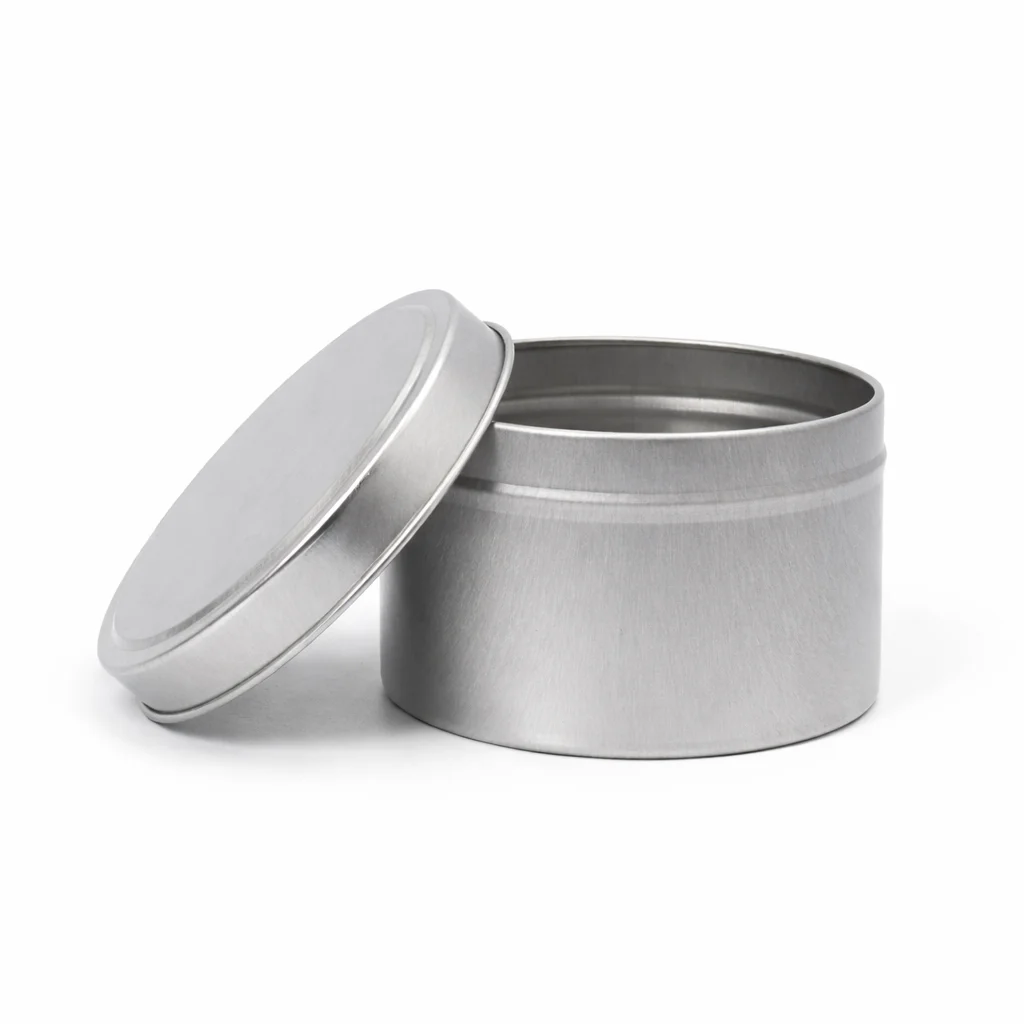 24cl Silver Candle Tins 24cl Silver Candle Tins