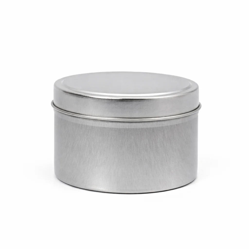24cl Silver Candle Tins 24cl Silver Candle Tins