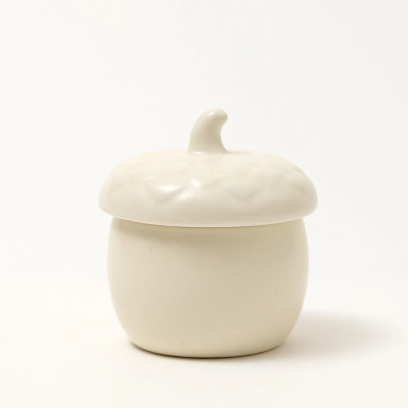 Acorn Ceramic, Small Candle Jars Acorn Ceramic, Small Candle Jars